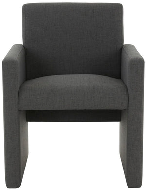 Safavieh Maisey Linen Arm Chair Charcoal Grey Wood / Fabric / Foam SFV5053B