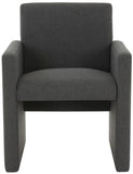 Safavieh Maisey Linen Arm Chair Charcoal Grey Wood / Fabric / Foam SFV5053B
