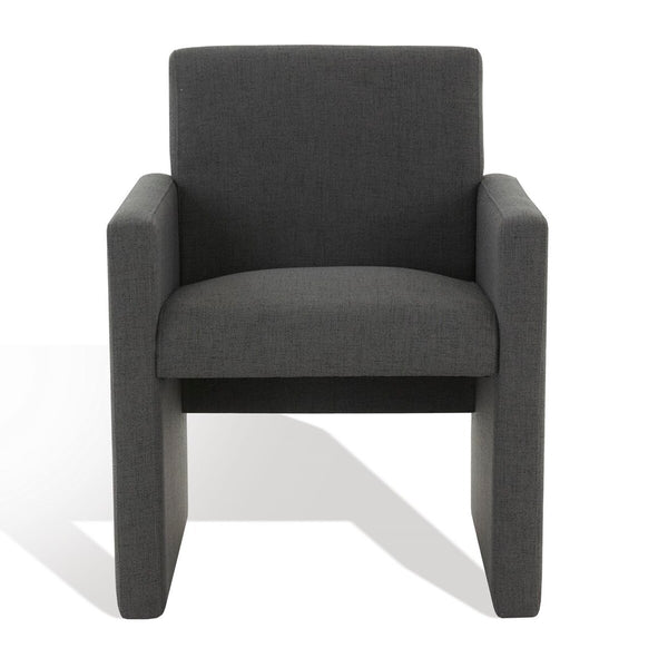 Safavieh Maisey Linen Arm Chair Charcoal Grey Wood / Fabric / Foam SFV5053B