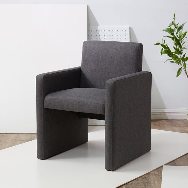 Safavieh Maisey Linen Arm Chair Charcoal Grey Wood / Fabric / Foam SFV5053B