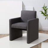 Safavieh Maisey Linen Arm Chair Charcoal Grey Wood / Fabric / Foam SFV5053B