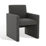 Safavieh Maisey Linen Arm Chair Charcoal Grey Wood / Fabric / Foam SFV5053B