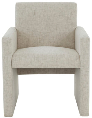 Safavieh Maisey Linen Arm Chair Tan Wood / Fabric / Foam SFV5053C