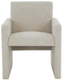 Safavieh Maisey Linen Arm Chair Tan Wood / Fabric / Foam SFV5053C
