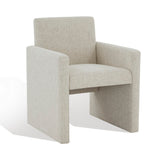 Safavieh Maisey Linen Arm Chair Tan Wood / Fabric / Foam SFV5053C