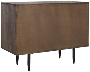 Safavieh Clara Tub Chair Quilted Swivel Walnut Shiny Brass Wood Mango Metal Couture SFV5524A 889048298842