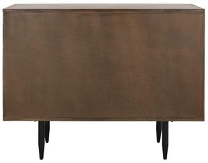 Safavieh Clara Tub Chair Quilted Swivel Walnut Shiny Brass Wood Mango Metal Couture SFV5524A 889048298842