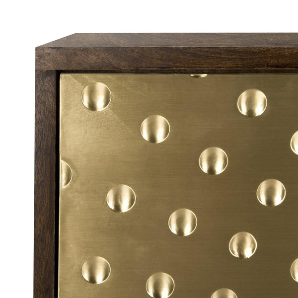 Safavieh Clara Tub Chair Quilted Swivel Walnut Shiny Brass Wood Mango Metal Couture SFV5524A 889048298842