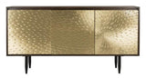 WRONG PRICE Eleni Sideboard Brass Dark Brown Wood Mango Metal Couture