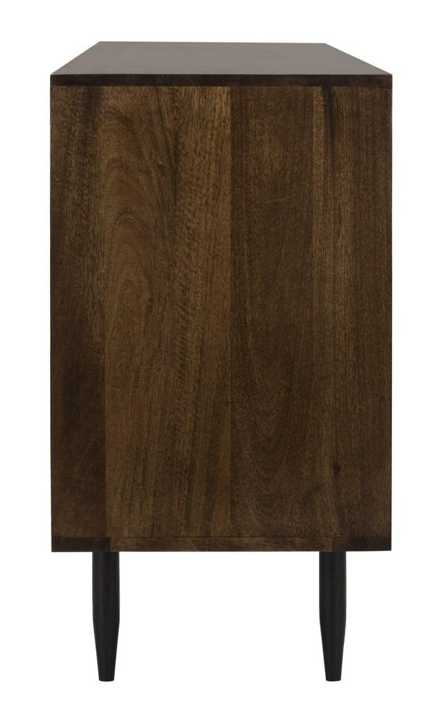 WRONG PRICE Safavieh Eleni Sideboard Brass Dark Brown Wood Mango Metal Couture SFV5530A 889048298965