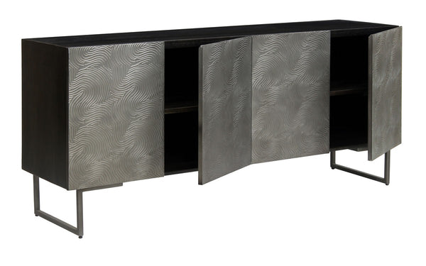 Boone Abstract Wave 4 Door Sideboard