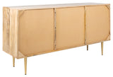 Safavieh Titan Inlayed Cement Sideboard Natural / Brass Mango / Brass SFV5702A 889048571648