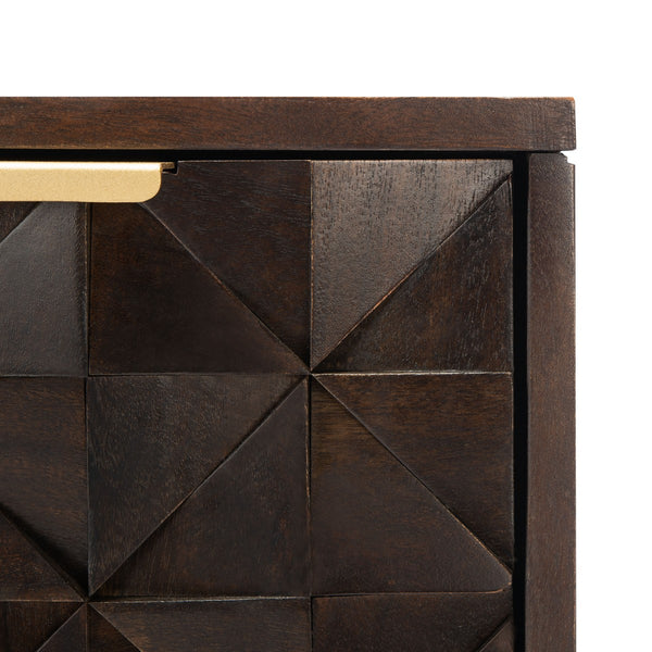 Safavieh Zinnia 3 Drawer Chest in Walnut SFV5717A