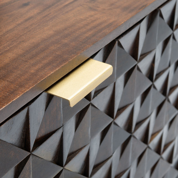 Safavieh Zinnia 3 Drawer Chest in Walnut SFV5717A