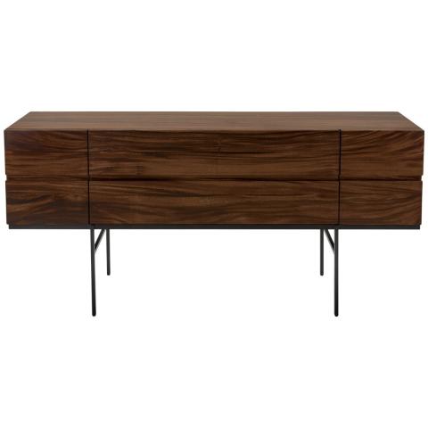 Safavieh Jordan Buffet Wood Java Tea Black Natural Veneer Steel Couture SFV6009A 683726735380