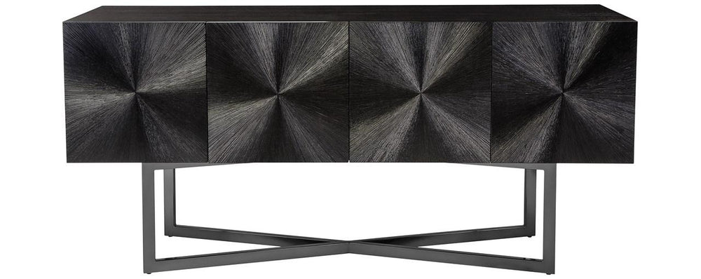 Safavieh Zena Buffet Nickel Wenge Oak Black ï¿½ MDF Veneer Couture SFV6015A 889048009707