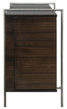 Safavieh Baxton Sideboard Wood Steel Black Nickel Eucalyptus Veneered Natural Couture SFV6029A 889048281035