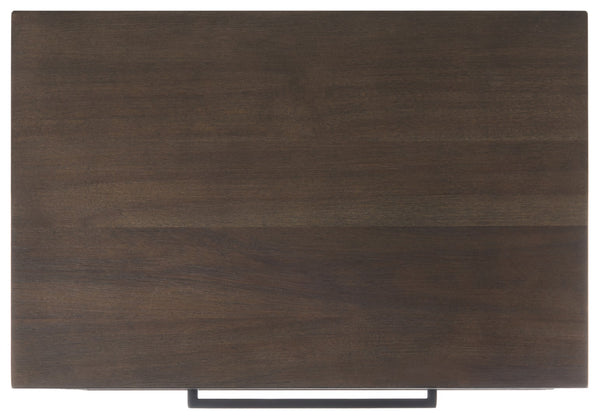 Safavieh Mallory 1 Drawer Nightstand Dark Chocolate Couture SFV7200A 889048571198