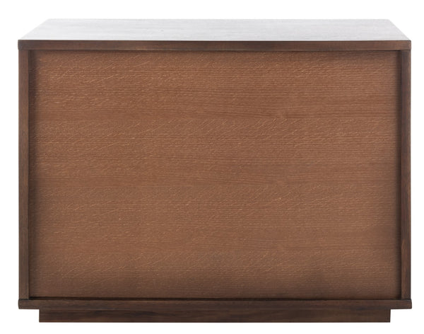 Safavieh Mallory 1 Drawer Nightstand Brown Couture SFV7200B 889048571204