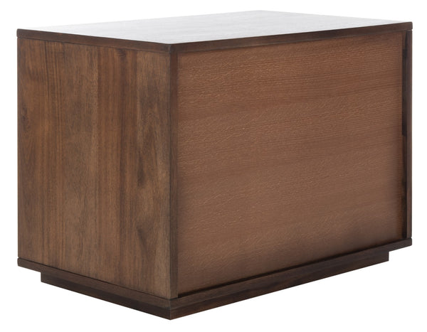 Safavieh Mallory 1 Drawer Nightstand Brown Couture SFV7200B 889048571204