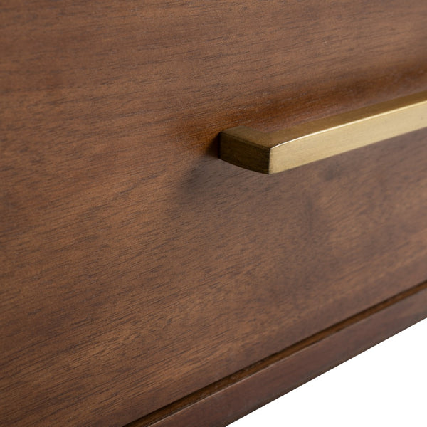 Safavieh Mallory 1 Drawer Nightstand Brown Couture SFV7200B 889048571204