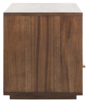 Safavieh Mallory 1 Drawer Nightstand Brown Couture SFV7200B 889048571204