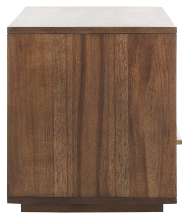 Safavieh Mallory 1 Drawer Nightstand Brown Couture SFV7200B 889048571204