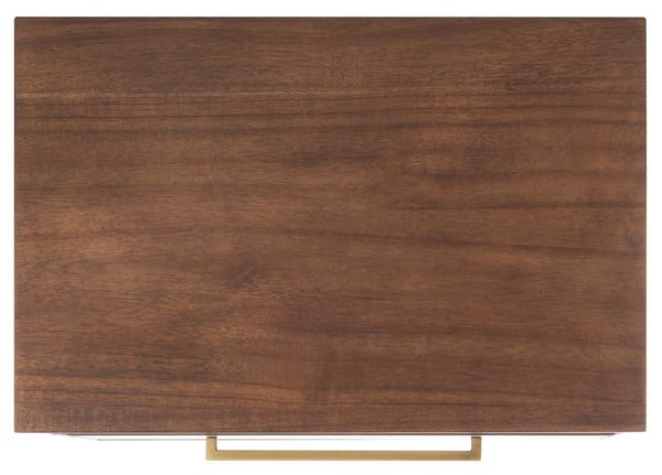 Safavieh Mallory 1 Drawer Nightstand Brown Couture SFV7200B 889048571204