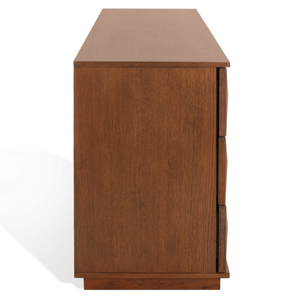 Safavieh Patty 6 Drawer Dresser Walnut  Wood SFV7206B