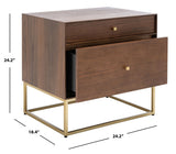 Safavieh Adelyn 2 Drawer Nightstand SFV7209A