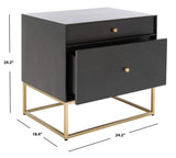 Safavieh Adelyn 2 Drawer Nightstand SFV7209B