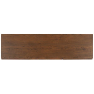 Safavieh Zeus 9 Drawer Dresser Medium Oak 72 IN W x 20 IN D x 35 IN H