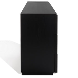 Safavieh Zeus 9 Drawer Dresser Black 72 IN W x 20 IN D x 35 IN H