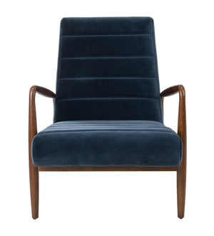 Safavieh Willow Channel Arm Chair Navy Couture SFV7500B 889048622500