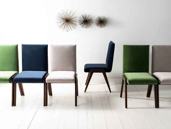 Forrest Dining Chair Set of 2 - Elegant Velvet Upholstered Seating for Contemporary Dining Spaces