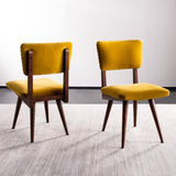 Safavieh - Set of 2 - Aurora Dining Chair Gold Couture SFV7503B-SET2 889048633568