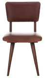 Safavieh - Set of 2 - Aurora Dining Chair Brown Couture SFV7503D-SET2 889048633582