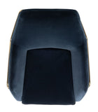 Safavieh Misty Metal Frame Accent Chair in Navy Couture SFV7504B