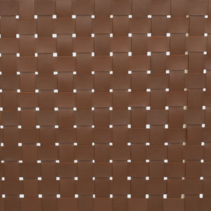 Safavieh Cassity Leather Headboard King Bed Brown / Natural Wood / Leather SFV8200C-K-2BX