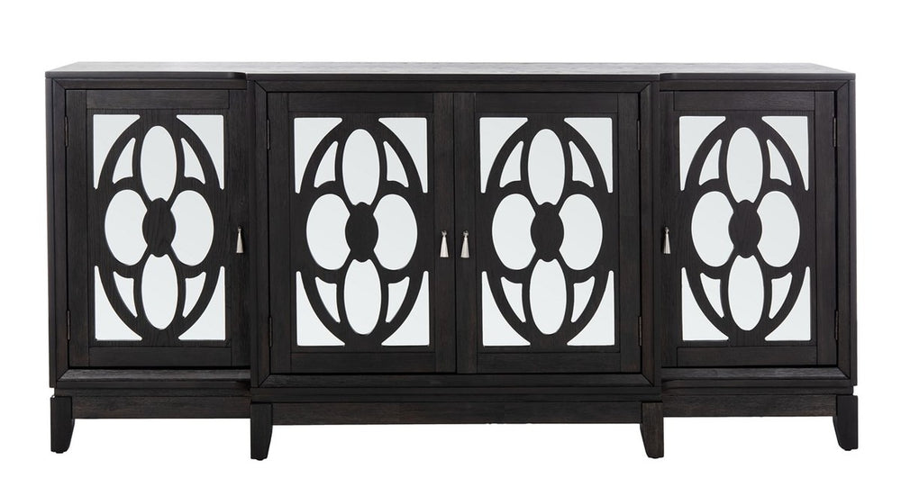 Safavieh Madeleine Mirrored Sideboard in Black SFV8500A 889048684102
