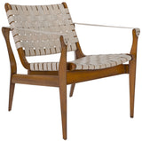 Safavieh Dilan Safari Chair Leather Cherry White Light Brown Wood Mahogany Couture SFV9005A 889048003699