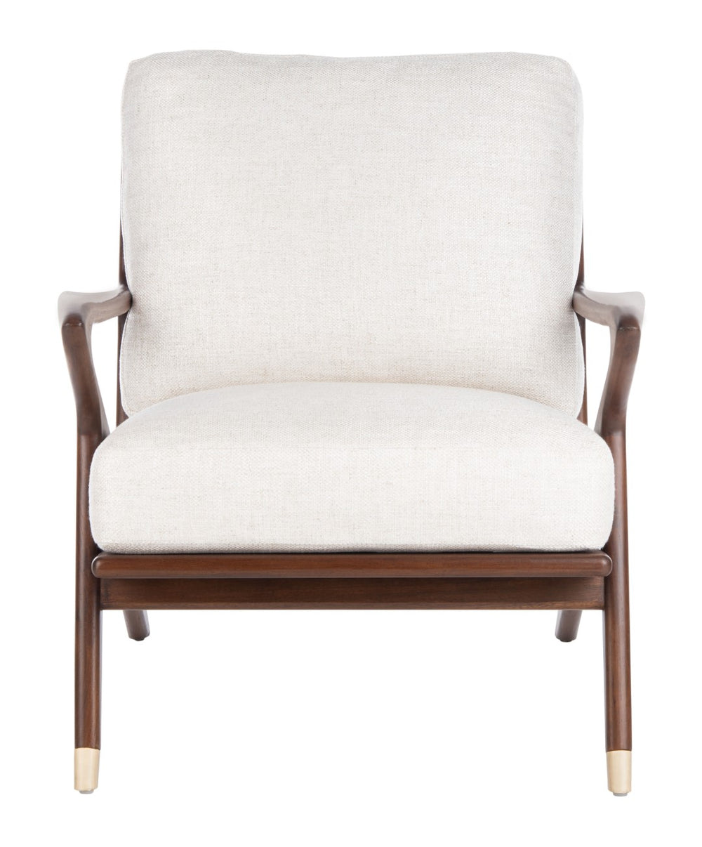 Safavieh Killian Mid-Century Accent Chair in Cream Couture SFV9015A