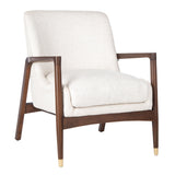 Safavieh Flannery Mid-Century Accent Chair in Cream Couture SFV9016A