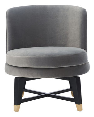 Safavieh Trinity Swivel Accent Chair in Charcoal SFV9022A