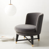 Safavieh Trinity Swivel Accent Chair in Charcoal SFV9022A