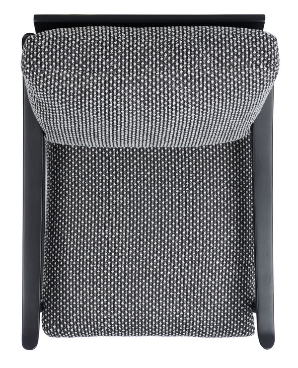 Safavieh Kiara Mid Century Accent Chair in Black, White SFV9023A