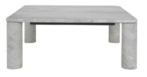 Safavieh Nicoletta Square Marble Coffee Table Light Grey Marble / Mdf / Metal SFV9700A-2BX