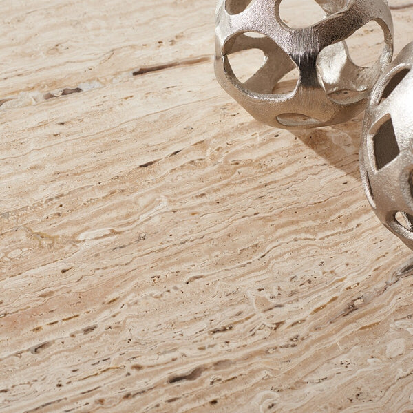 Safavieh Olivia Tall Square Marble Accent Table Off White Marble / Mdf  SFV9701A-2BX