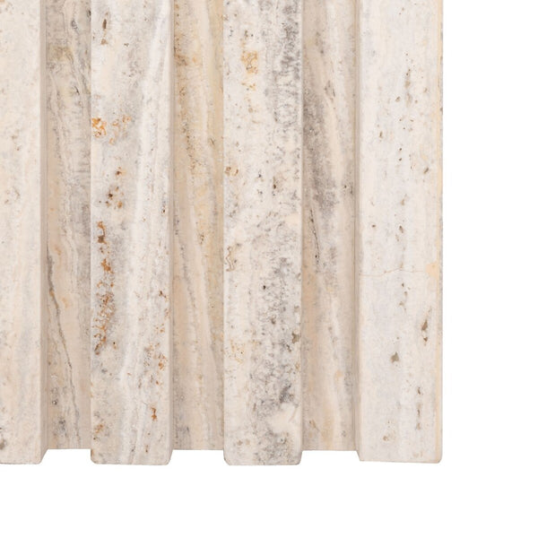 Safavieh Olivia Tall Square Marble Accent Table Off White Marble / Mdf  SFV9701A-2BX