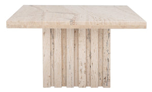 Safavieh Olivia Square Marble Accent Table Off White Marble / Mdf  SFV9702A-2BX